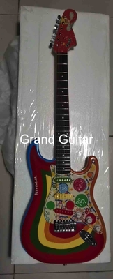 China Custom Grand George Harrison Rocky Electric Guitar Accept Guitar and Bass with Colorful Pickups OEM supplier