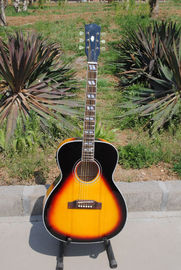 China Free shipping sunburst J200 acoustic guitar,fishman EQ acoustic guitar supplier