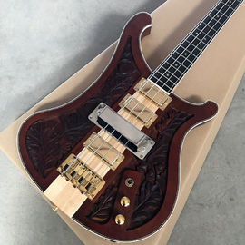China 2018 new style high quality custom of carving high-quality custom 4 string bass guitar, ebony fingerboard supplier