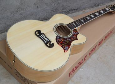China 2018 New CUSTOM G200 acoustic guitar Cutaway G200 electric acoustic guitar H-Bird pickguard supplier