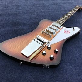 China Custom Shop Electric Guitar with Long Verson Maestro Vibrola Flamed Maple Guitar supplier