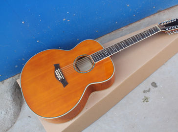China 12 strings blond acoustic guitar TY 12 strings 814 acoustic electric guitar round body 814ce guitar supplier