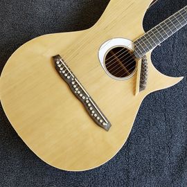 China High quality doulbe neck harp guitar,solid spruce top,wilkinson tuners,Double Head supplier