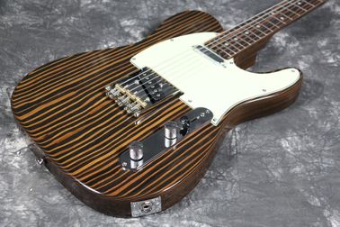 China natural finishing Zebrawood body zebrawood neck Tele Electric guitar Guitarra All color Available supplier