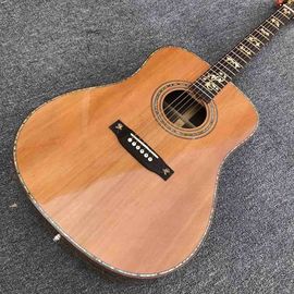 China Custom Acoustic Guitar, Solid Korean pine top, OEM Ebony fingerboard 41 inch D Body Dreadnought Acoustic Guitar supplier