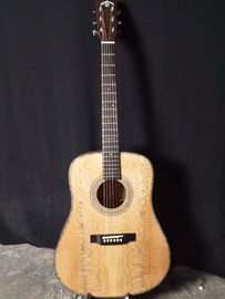 China Free shipping AAAA handmade all Solid guitar dreadnought body guitar imported wood soundhole EQ D acoustic electric guit supplier