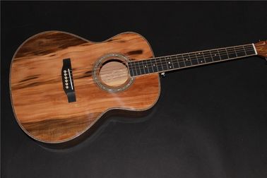 China AAAA all Solid imported apple wood OM body style acoustic electric guitar supplier