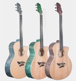 China 41 inch Solid Spruce wood Acoustic Guitar 2019 Drottingholm 3 colors Burst Maple Guitar,Free shipping supplier
