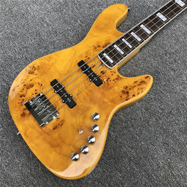 China 4 strings electric bass guitar,Factory custom Ash wood active electric pickup Bass supplier
