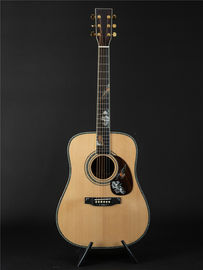 China OEM custom guitar 41 inch solid spruce top D45f style handmade Acoustic Guitar with pickup 301 fishman supplier