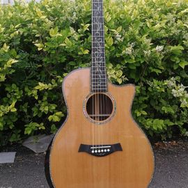 China 2019 solid cedar top ps14s acoustic guitar,Real abalone inlays Ebony fingerboard,Cocobolo Back and sides acoustic Guitar supplier