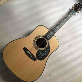 China AAAA All Solid Europe Spruce Dreadnought D45AA Shape Acoustic Electric Guitar supplier