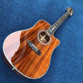China Real Abalone Inlay 41 Inch KOA Wood D45KC Classic Acoustic Guitar With Fishman 301 EQ supplier