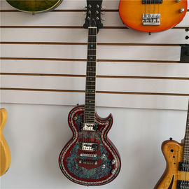 China Custom professional guitar playing shell carving technology electric guitar can be customized collection supplier