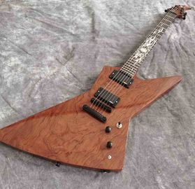 China Rosewood Fingerboard Sun Inlays Fingerboard Electric Guitar in Brown with Black Hardware supplier