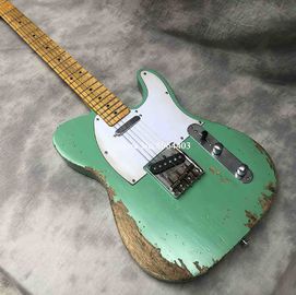 China High quality handmade old vintage relic accessories made old aged neck TELE electric guitar free shipping supplier