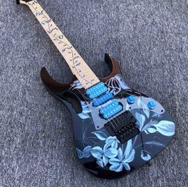 China 2019 High quality Electric Guitar Floyd rose Electric Guitar Hand painted guitar body free shipping supplier