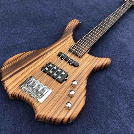 China 2020 New 4 Strings Buzzard Natural Color Top Neck Through Bass Guitar supplier