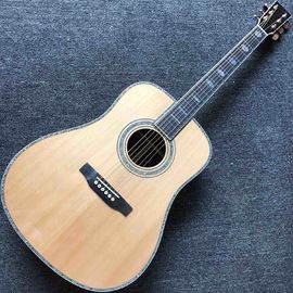 China Custom Solid Cedar Top Cocobolo Back Side Abalone Binding 45Dc Acoustic Electric Guitar supplier