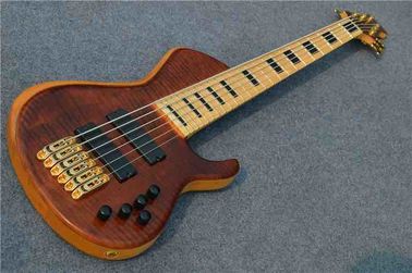 China Custom Shop ELM Body Maple Fingerboard Bass Guitar China 6 String Bass Guitar Fingerboard Free shipping supplier