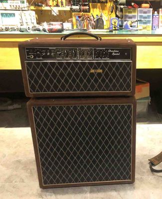 China Custom Grand Over-drive Special ODS 30W Guitar Amplifier Head with Brown Tolex and VOXX Style Grill Cloth JJ Tubes supplier