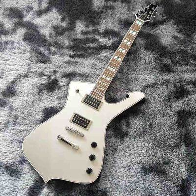China Custom IBANS Silver Finishing Electric Guitar OEM Accept Logo and Shape Customization supplier