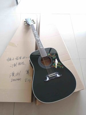 China Custom GB Elvis Presley Dove Acoustic Guitar with Customized Pickguard supplier