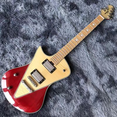 China Custom Grand Musicman Left-Handed Version Style Electric Guitar in Red supplier