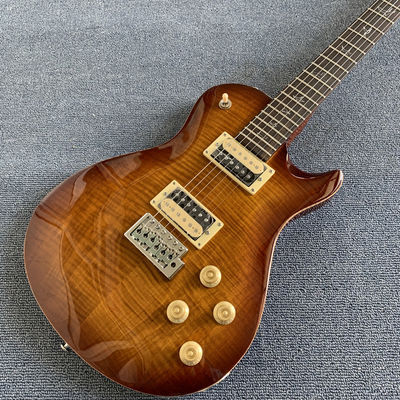China Custom Grand Flamed Maple Top Electric Guitar with Chrome Hardware supplier
