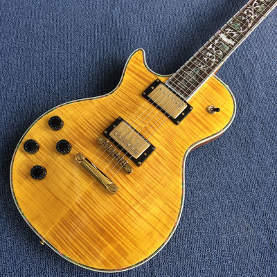 China Custom Flamed Maple Top 3 Pickups Left Handed Electric Guitar supplier