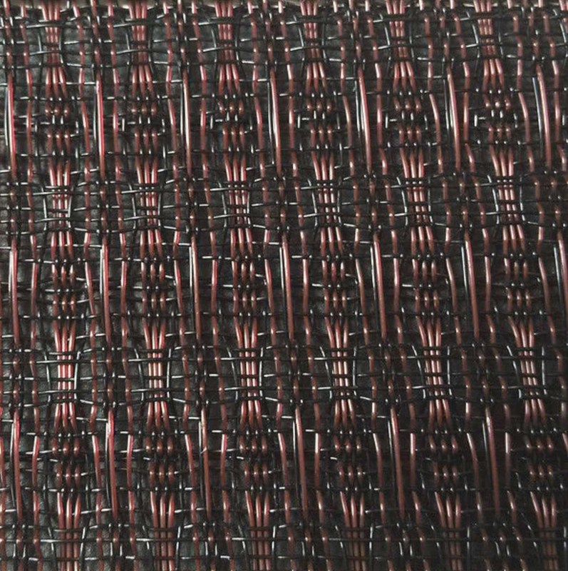 Grill Cloth Brown/Beige with Gold Accent 59" Width Guitar AMP