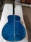 Custom 14 Frets Scalloped X Shaped Bracing OM Water Wave Top Full Abalone OM45 Blue Quilted Figured Maple Acoust supplier