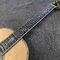 AAAA handmade OOO shape all Solid ebony wood acoustic electric guitar supplier