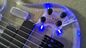 7 Strings Bass Guitar Limited Edition Clear Acrylic Body Rosewood fingerboard inlay Blue LED lamp Electric Bass Guitar supplier