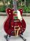 Custom shop ES-335 F hollow body jazz Electric Guitar 6 Strings red guitar with Gold hardware vibrato system supplier
