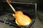 High Quality teaburst thick hollow body block inlay single cutaway electric guitar Guitar supplier