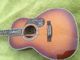 Custom 000 Deluxe classic acoustic guitar,Solid Spruce top,Real Abalone binding,39 inch Ebony fingerboard Guitar supplier