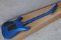 Metallic Blue Set In JS Electric Guitar with Floyd Rose,24 Frets,White binding Body supplier