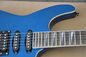 Metallic Blue Set In JS Electric Guitar with Floyd Rose,24 Frets,White binding Body supplier