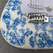 High Quality blue and white porcelain electric guitar white guitar birthday present free shipping supplier