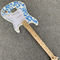 High Quality blue and white porcelain electric guitar white guitar birthday present free shipping supplier