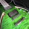 Grand guitar Hollow body AAA Quilted maple top Green waves electric guitar free shipping supplier