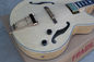 Custom Classic F hole wood natural color hollow body electric guitar colors is optional free shipping supplier