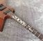 Rosewood Fingerboard Sun Inlays Fingerboard Electric Guitar in Brown with Black Hardware supplier