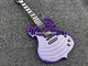 High quality shaped electric guitar purple paint circle black veneer rosewood fingerboard FREE shipping costs supplier