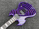 High quality shaped electric guitar purple paint circle black veneer rosewood fingerboard FREE shipping costs supplier