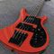 Red 4 strings Ricken 4003 Bass guitar,Rosewood fingerboard Black pick guard and hardware Rick Electric bass supplier