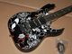 Custom Guitar Jemseries Model Electric Guitar With 3 Pickups Abalone Flower Inlay In Multicolor Black supplier