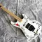 2020 New Electric Guitar Red Heart and Letters White Body Vibrato System Black Hardware Customized All Colors Logo Custo supplier