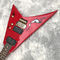 Custom Electric Guitar in Red New Double Shake Printed Bird's Eye Gold Hardware Customizable Logo supplier